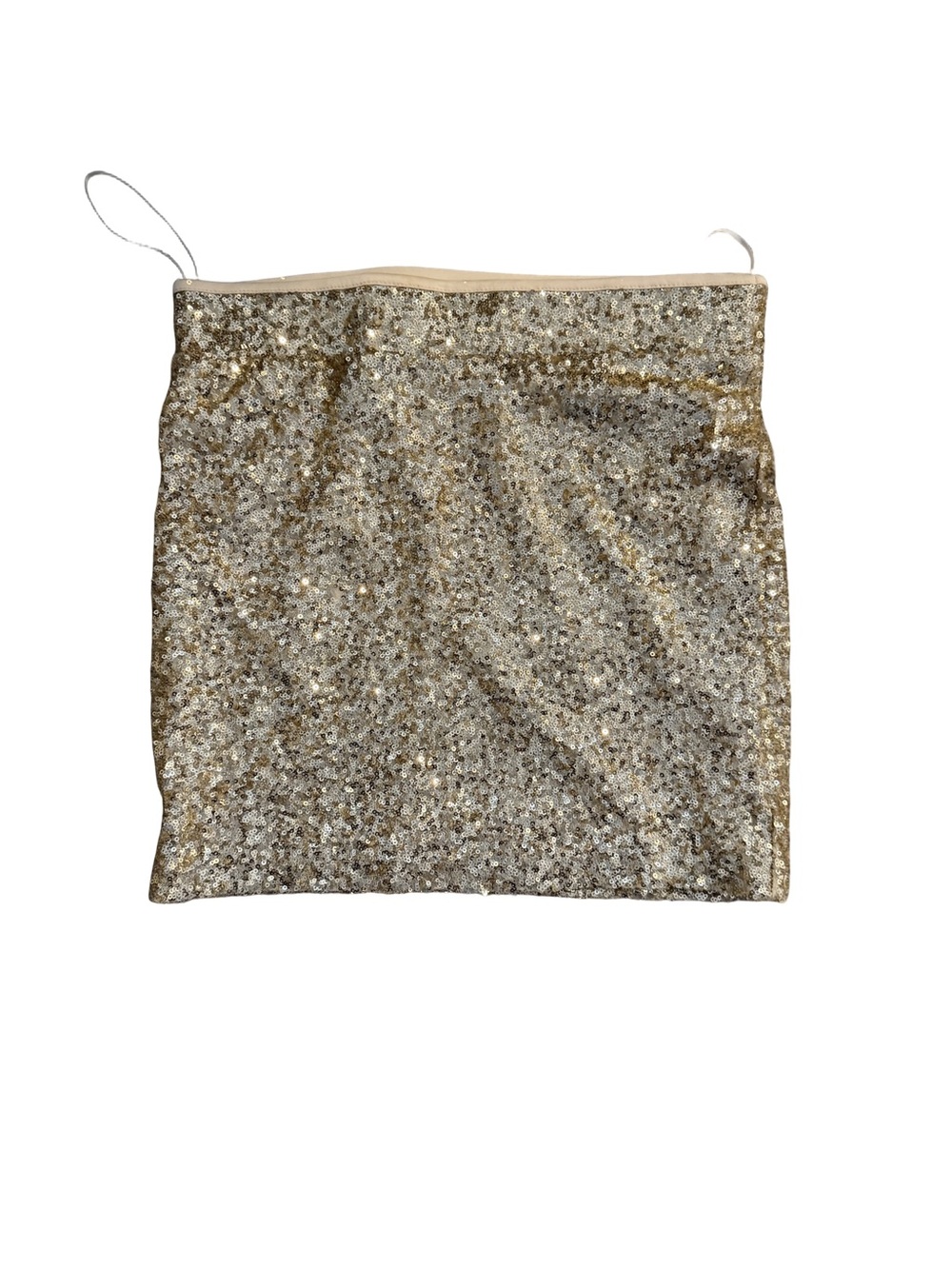 Arden B Gold Sequin Mini Skirt